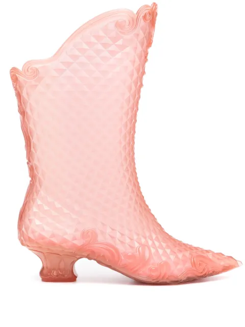 Y/Project x Melissa pointed court boot Pink 33786