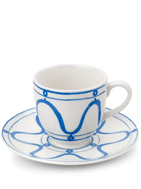 Themis Z Serenity tea cup and saucer set White COFFTEACUP04