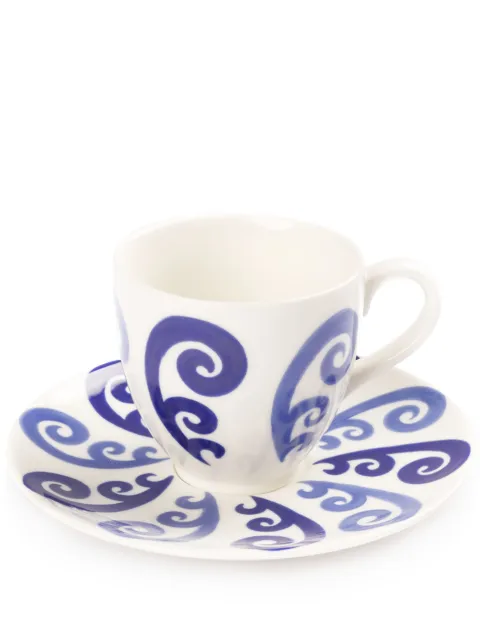 Themis Z Athenee Peacock tea cup and saucer White CUP0000077OS141