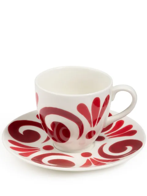 Themis Z Kyma tea cup and saucer White CUP0000121OS167