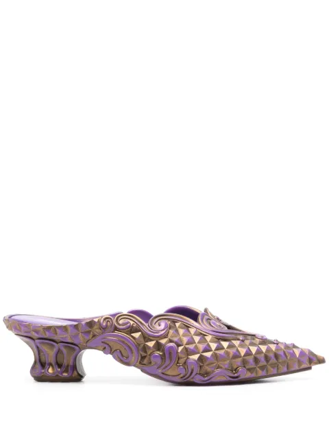Y/Project x Melissa 40mm Court mules Purple 33387
