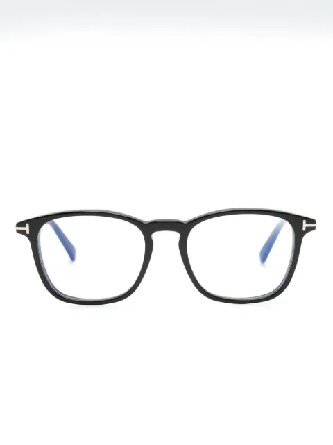TOM FORD Eyewear light-filtering round-frame glasses Black FT5960B