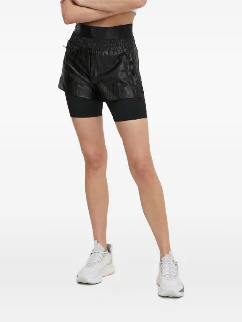 Ea7 Emporio Armani logo-waistband shorts Black TNFQZ3DTS68