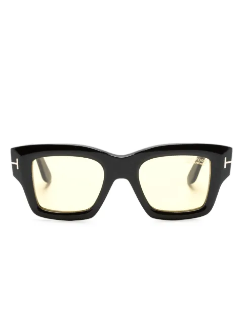 TOM FORD Ilias square-frame sunglasses Black FT1154