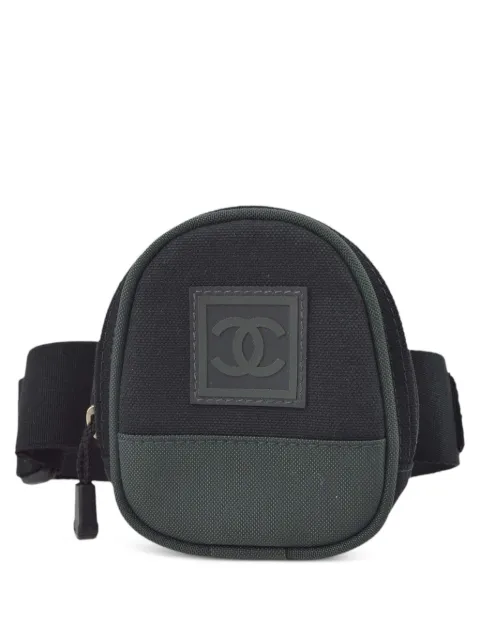 CHANEL Pre-Owned 2003 Sports Line belt bag Black 8574670