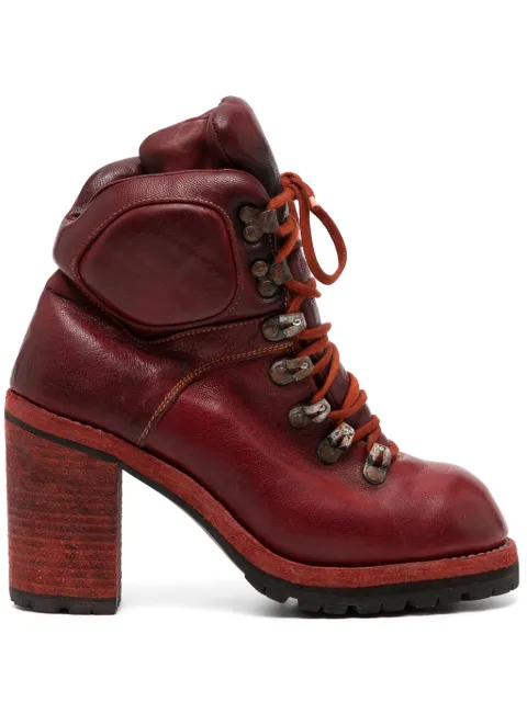 Guidi R19AV 100mm lace-up boots Red R19AV