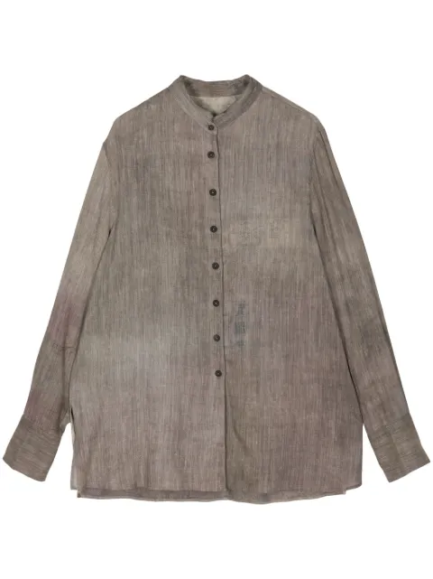 Ziggy Chen long-sleeve shirt Grey 0W2410705