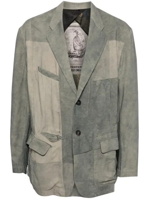 Ziggy Chen silk blend shirt Grey 0M2410910