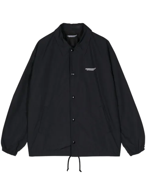 Undercover logo-print bomber jacket Black UB0D4201