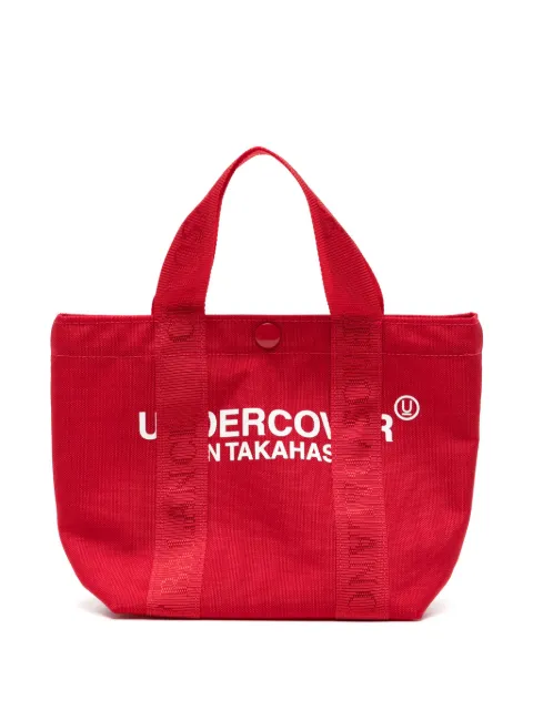 Undercover logo-print canvas tote bag Red UC2C6B02RED