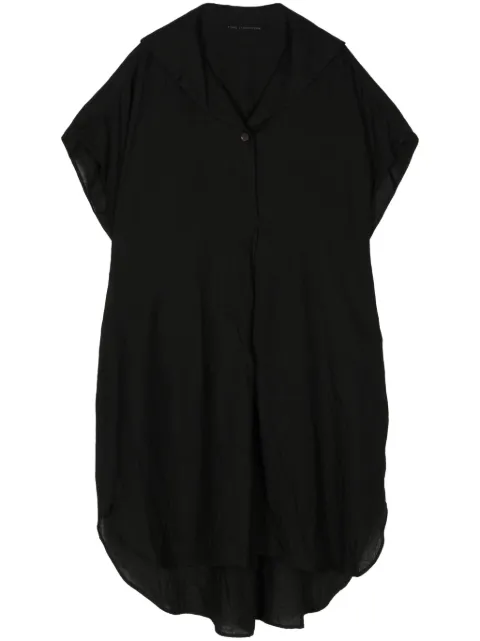Forme D'expression linen mini shirt dress Black DA048GBMB