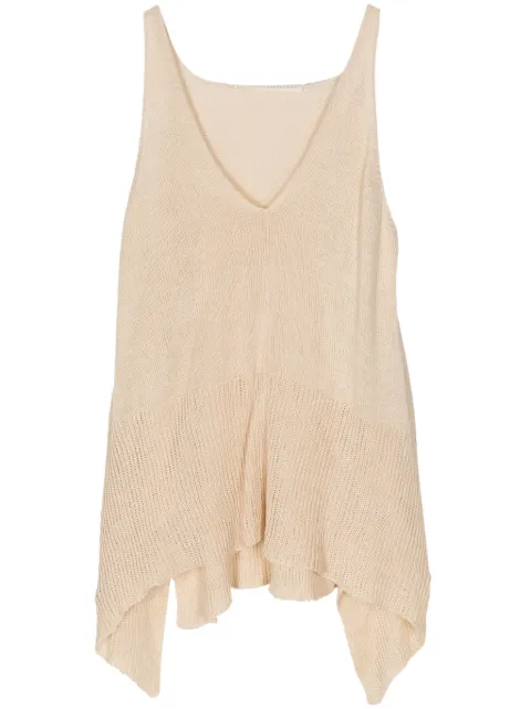 Forme D'expression knitted linen blend top Neutrals DM143MG6H