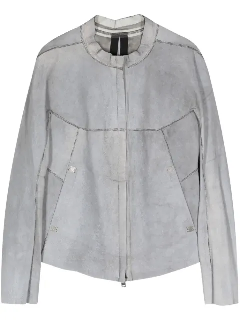 Isaac Sellam Experience panelled leather jacket Grey INCENDIAIRETALMUDE24
