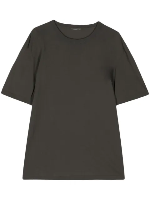 Transit round-neck cotton T-shirt Grey CFUTRW7420MUD