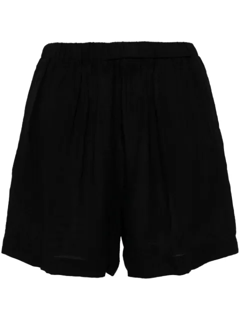Forme D'expression linen track shorts Black DP045GBMB