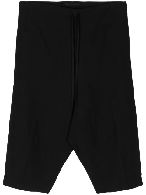 Forme D'expression drop-crotch shorts Black HP099006B