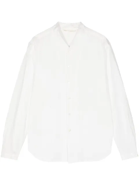 Forme D'expression collarless cotton shirt White US036F71E