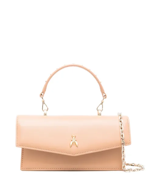 Patrizia Pepe Fly Bamby leather shoulder bag Neutrals 2B0032L061