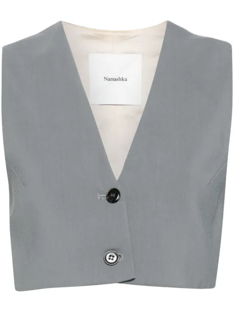 Nanushka Suree vest Blue NW24PFTP18455