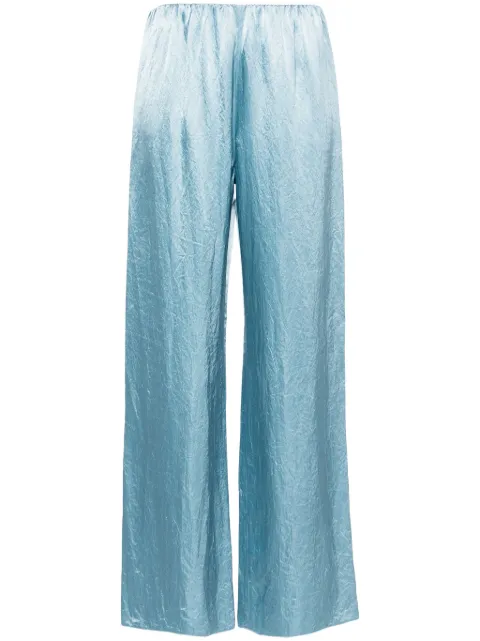 Nanushka straight-leg satin trousers Blue NW24PFOW13653