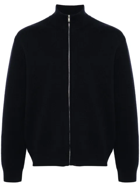 Nanushka Poval zip-up wool cardigan Blue NM24PFSW00457