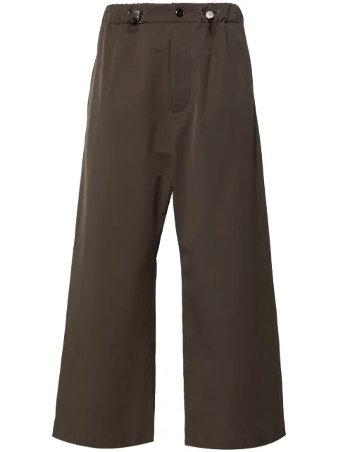 Nanushka drawstring straight-leg trousers Brown NM24PFPA02397