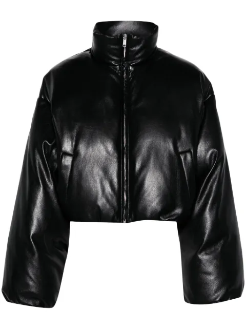Nanushka cropped puffer jacket Black NW24PFSG10951