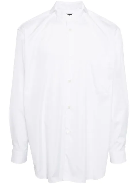 Black Comme Des Garçons cotton poplin shirt White 1MB001