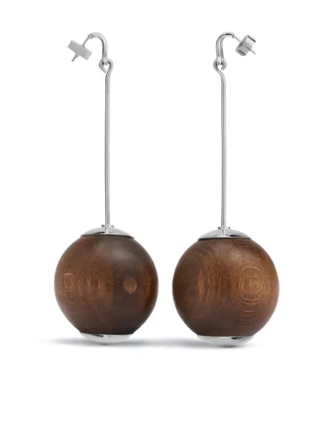 Jacquemus Les Grandes Boucles Nodo earrings Silver 241JW7195213986