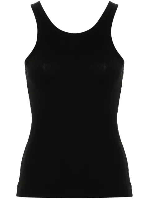 Nanushka ribbed cotton-blend tank top Black NW24PFTP24851