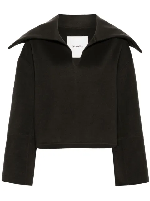 Nanushka Maxe spread-collar jumper Grey NW24PFSG26997
