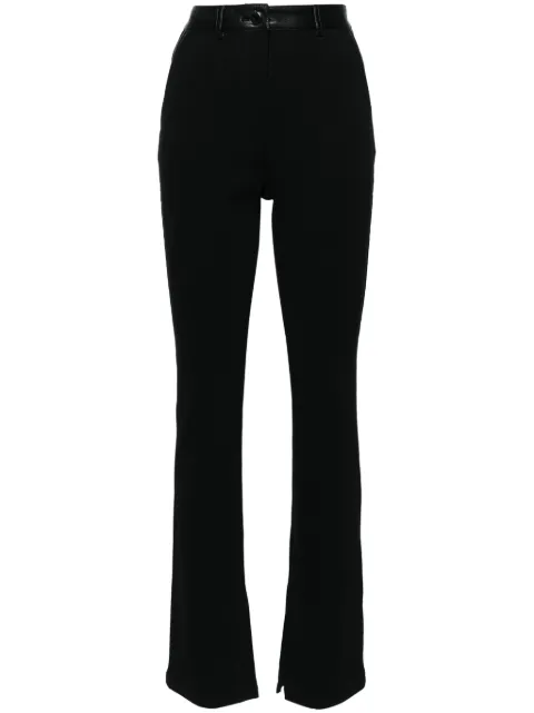 Nanushka slim-leg fine-ribbed trousers Black NW24PFOW20799