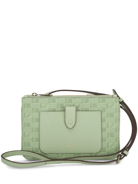 Moreau Promenade leather crossbody bag Green PRONADOSPRCALFMINT