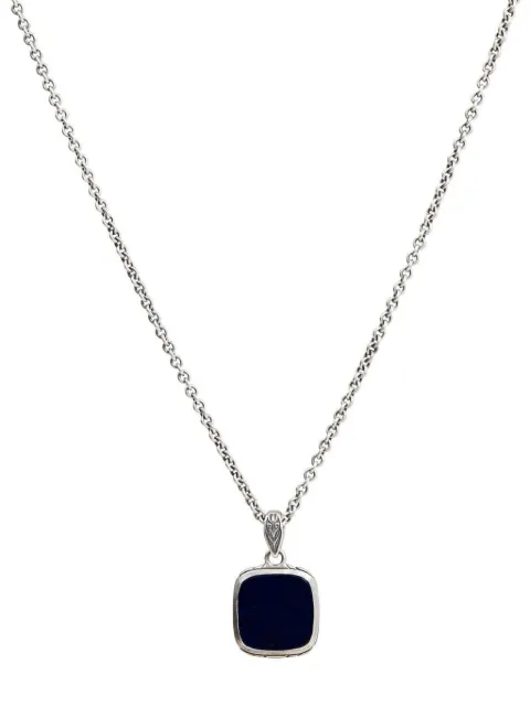 John Varvatos black onyx pendant necklace Silver JVNSSOX874924
