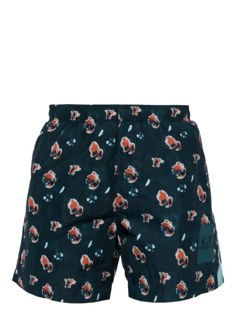 C.P. Company abstract-print swim shorts Blue 16CMBW223A110097P