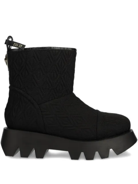 Elisabetta Franchi quilted platform boots Black SA40B36E2