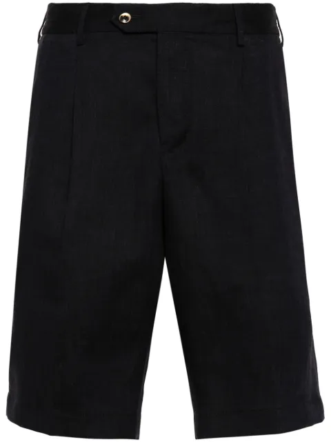 PT Torino linen bermuda shorts Blue CBBSJKZA0CL1BB58