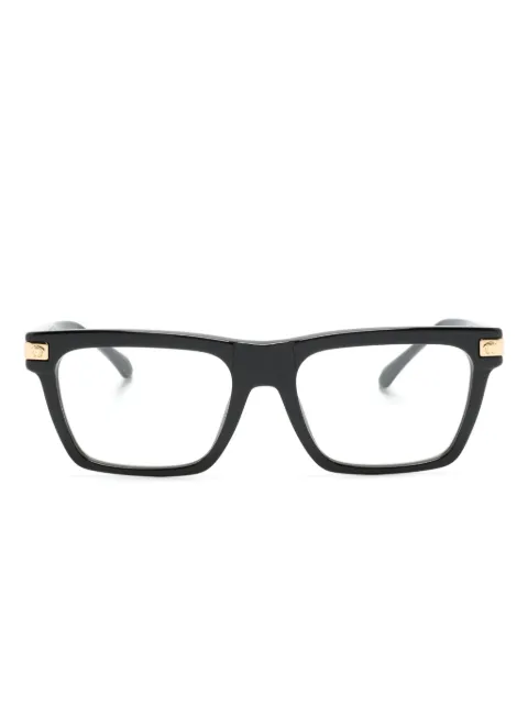 Versace Eyewear logo-plaque rectangle-frame glasses Black 0VE3354