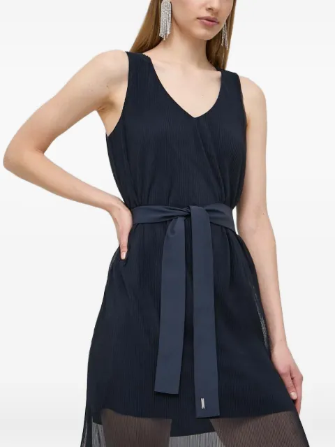 Armani Exchange sleeveless belted dress Blue 3DYA10YN8QZ