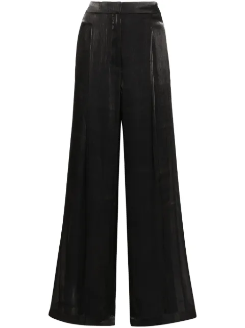 Michael Michael Kors georgette pleated wide-leg trousers Black MS430638BB