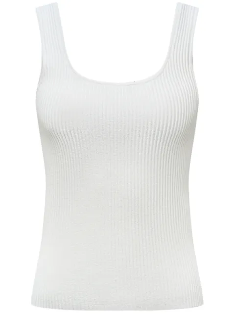 12 STOREEZ ribbed-knit tank top White 125393