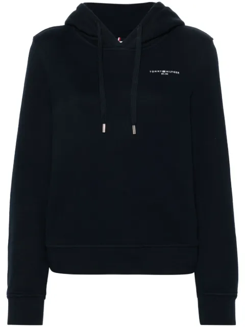 Tommy Hilfiger logo-print hoodie Blue WW0WW40274
