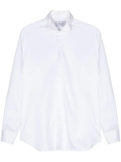 D4.0 cotton poplin shirt White QFMGC2