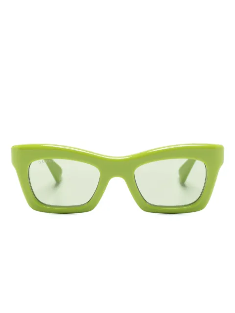 Gucci Eyewear rectangle-frame sunglasses Green 791813J0740