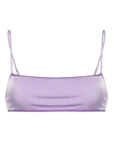MC2 Saint Barth Sadie lurex bikini top Purple SADI0001