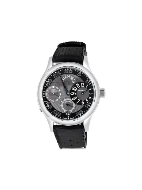 Chopard Pre-Owned pre-owned L.U.C. Tech Regulator 40mm Black 168449
