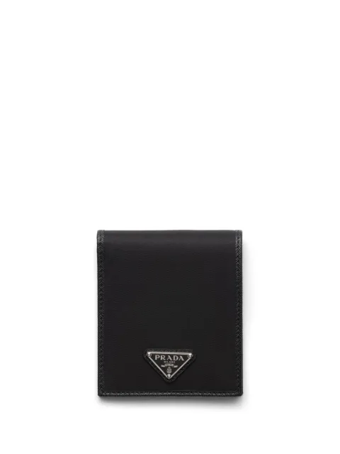 Prada logo plaque wallet Black 2MO5132DMH