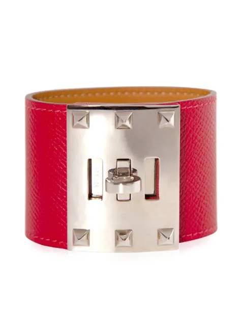 Hermès Pre-Owned Kelly Dog Extreme leather bracelet Red CSSZ7854