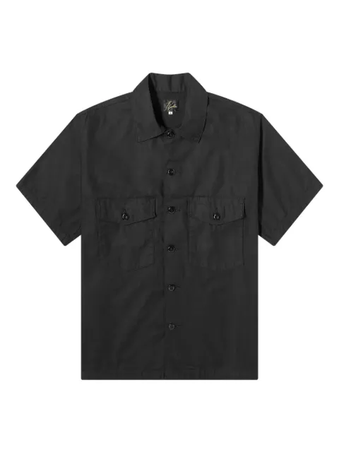 Needles Fatigue short-sleeve flap-pockets shirt Black OT215