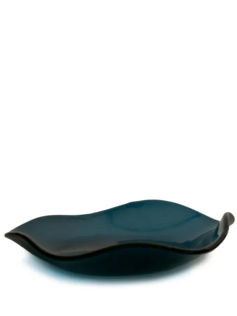 Sophie Lou Jacobsen Curved Edge glass plate (19cm) Blue PPINDS